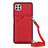 Soft Luxury Leather Snap On Case Cover Y02B for Samsung Galaxy A22 5G Red