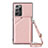 Soft Luxury Leather Snap On Case Cover Y02B for Samsung Galaxy Note 20 Ultra 5G Rose Gold