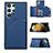 Soft Luxury Leather Snap On Case Cover Y02B for Samsung Galaxy S21 Ultra 5G