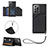 Soft Luxury Leather Snap On Case Cover Y03B for Samsung Galaxy Note 20 Ultra 5G Black