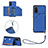 Soft Luxury Leather Snap On Case Cover Y03B for Samsung Galaxy S20 Blue