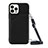 Soft Luxury Leather Snap On Case Cover Y04B for Apple iPhone 13 Pro Black