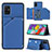Soft Luxury Leather Snap On Case Cover Y04B for Samsung Galaxy A51 5G Blue