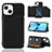 Soft Luxury Leather Snap On Case Cover Y05B for Apple iPhone 13