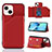 Soft Luxury Leather Snap On Case Cover Y05B for Apple iPhone 13