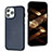 Soft Luxury Leather Snap On Case Cover Y07B for Apple iPhone 13 Pro Blue