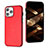 Soft Luxury Leather Snap On Case Cover Y07B for Apple iPhone 13 Pro Red