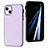 Soft Luxury Leather Snap On Case Cover Y07B for Apple iPhone 14 Plus Clove Purple