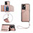 Soft Luxury Leather Snap On Case Cover YB1 for OnePlus Nord N300 5G Rose Gold