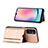 Soft Luxury Leather Snap On Case Cover YB1 for Samsung Galaxy A14 5G Rose Gold