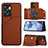 Soft Luxury Leather Snap On Case Cover YB2 for OnePlus Nord N300 5G