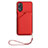 Soft Luxury Leather Snap On Case Cover YB2 for Oppo A78 5G Red
