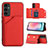 Soft Luxury Leather Snap On Case Cover YB2 for Samsung Galaxy A14 5G Red