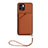 Soft Luxury Leather Snap On Case Cover YB2 for Xiaomi Redmi A1 Brown