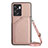 Soft Luxury Leather Snap On Case Cover YB3 for OnePlus Nord N300 5G Rose Gold