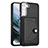 Soft Luxury Leather Snap On Case Cover YB5 for Samsung Galaxy S22 5G Black