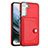 Soft Luxury Leather Snap On Case Cover YB5 for Samsung Galaxy S22 5G Red