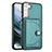 Soft Luxury Leather Snap On Case Cover YB5 for Samsung Galaxy S22 Plus 5G Green