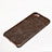 Soft Luxury Leather Snap On Case for Apple iPhone SE (2020) Brown