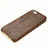 Soft Luxury Leather Snap On Case for Apple iPhone SE Brown