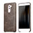 Soft Luxury Leather Snap On Case for Huawei GR5 (2017) Brown