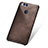 Soft Luxury Leather Snap On Case for Huawei Honor Play 7X Brown