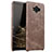 Soft Luxury Leather Snap On Case for Huawei Mate 10 Brown