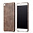 Soft Luxury Leather Snap On Case for Huawei P8 Brown