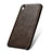 Soft Luxury Leather Snap On Case for Huawei Y6 Brown