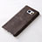 Soft Luxury Leather Snap On Case for Samsung Galaxy Note 5 N9200 N920 N920F Brown