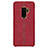 Soft Luxury Leather Snap On Case for Samsung Galaxy S9 Plus Red