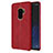 Soft Luxury Leather Snap On Case for Samsung Galaxy S9 Plus Red
