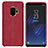 Soft Luxury Leather Snap On Case for Samsung Galaxy S9 Red