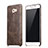 Soft Luxury Leather Snap On Case L01 for Samsung Galaxy C9 Pro C9000 Brown