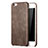 Soft Luxury Leather Snap On Case L02 for Apple iPhone 6 Plus Brown