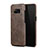 Soft Luxury Leather Snap On Case L02 for Samsung Galaxy S8 Brown