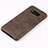 Soft Luxury Leather Snap On Case L02 for Samsung Galaxy S8 Plus Brown
