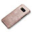 Soft Luxury Leather Snap On Case L02 for Samsung Galaxy S8 Rose Gold