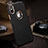 Soft Luxury Leather Snap On Case L04 for Apple iPhone X Black