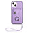 Soft Silicone Gel Leather Snap On Case Cover BF1 for Apple iPhone 14 Plus Purple