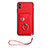 Soft Silicone Gel Leather Snap On Case Cover BF1 for Apple iPhone X Red