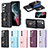 Soft Silicone Gel Leather Snap On Case Cover BF3 for Samsung Galaxy S22 Plus 5G