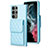 Soft Silicone Gel Leather Snap On Case Cover BF6 for Samsung Galaxy S22 Ultra 5G
