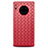 Soft Silicone Gel Leather Snap On Case Cover D01 for Huawei Mate 30 5G Red