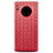 Soft Silicone Gel Leather Snap On Case Cover D01 for Huawei Mate 30 Pro Red