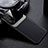 Soft Silicone Gel Leather Snap On Case Cover FL1 for Oppo F19 Pro Black