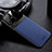 Soft Silicone Gel Leather Snap On Case Cover FL1 for Samsung Galaxy A81 Blue