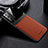 Soft Silicone Gel Leather Snap On Case Cover FL1 for Samsung Galaxy Note 20 5G Brown