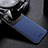 Soft Silicone Gel Leather Snap On Case Cover FL1 for Samsung Galaxy S20 FE (2022) 5G Blue