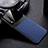 Soft Silicone Gel Leather Snap On Case Cover FL1 for Vivo Y30 Blue